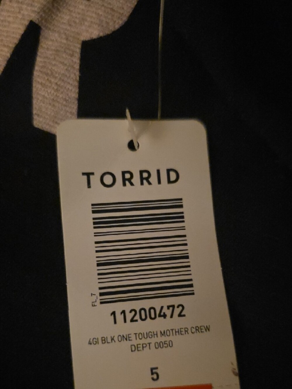 BNWT Torrid Tough Like A Mother Black Graphic Tee Size 5 - Picture 2 of 2